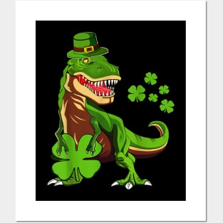 leprechaun T-rex Posters and Art